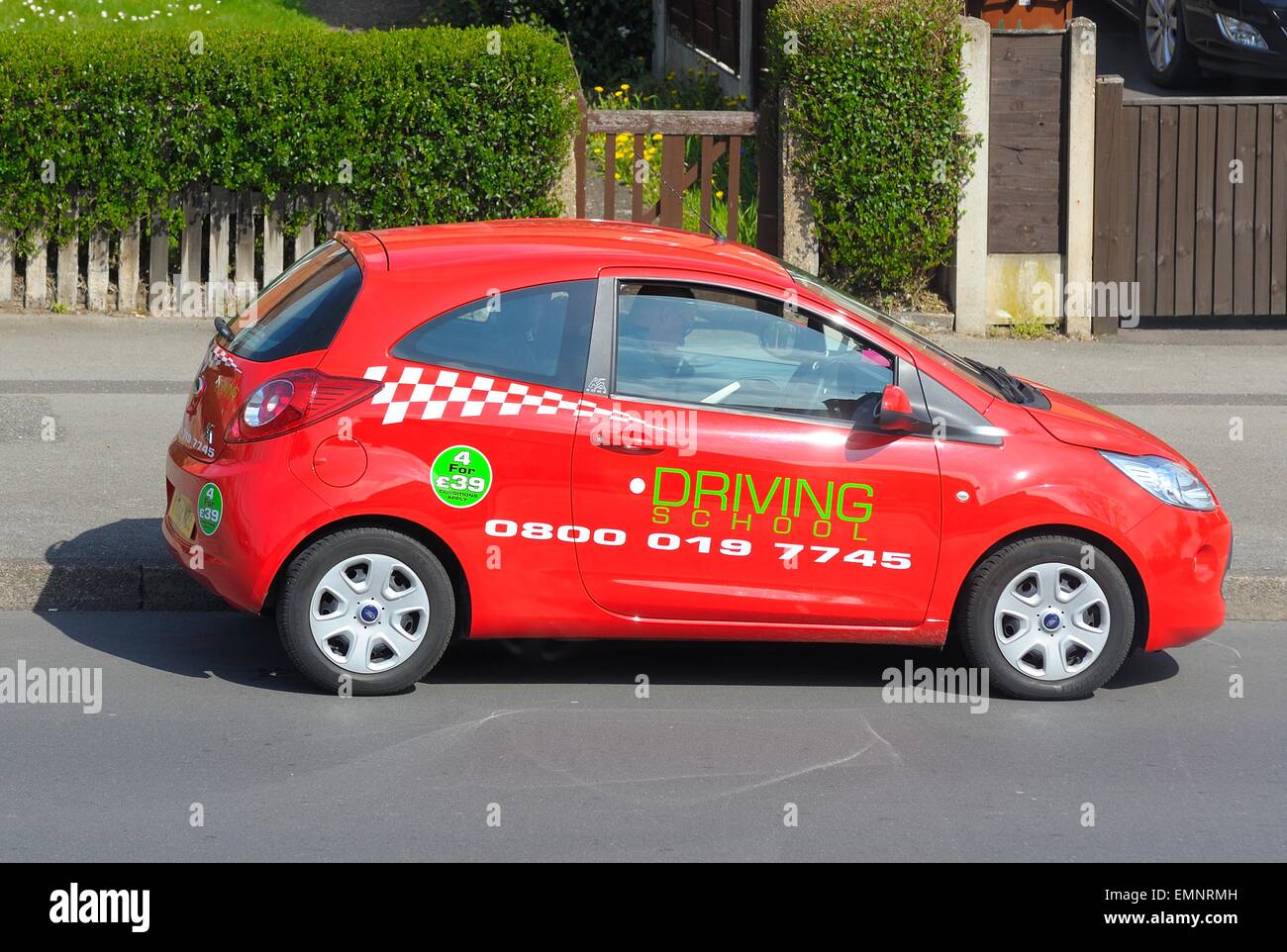 Learner driver with L plates practicing with Road2Pass